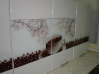 Кухонный гарнитур Кофе глянец с фотопечатью 2 м